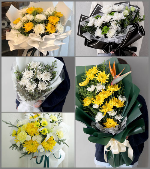 山东青岛平度市明村镇白事花束代送